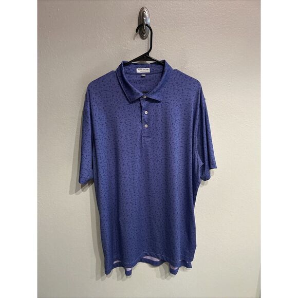 Peter Millar Summer Comfort Mens XL Caddyshack Print Pattern Purple - Picture 1 of 5